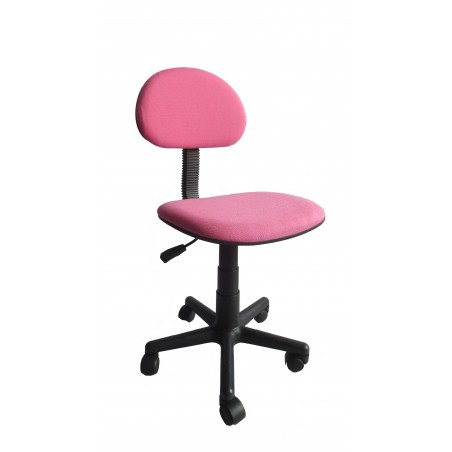 παιδική καρέκλα γραφείου ροζ με ρόδες χωρίς μπράτσα