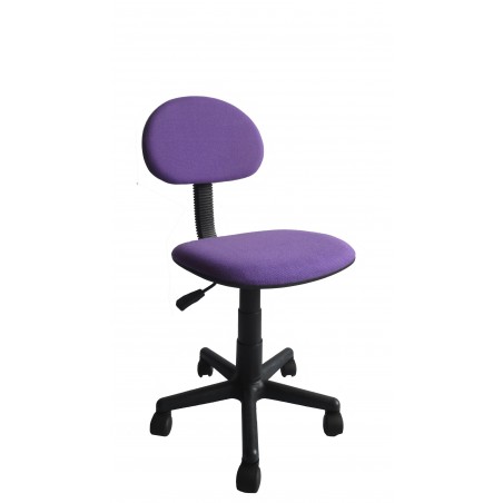 Καρέκλα γραφείου μοβ παιδική χωρίς μπράτσα  με ρόδες με αμορτισέρ ανύψωσης 40x52x90εκ