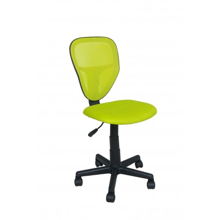 παιδική καρέκλα γραφείου λαχανι χρώμα με ρόδες χωρίς μπράτσα