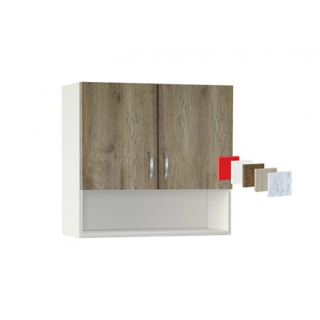 Ντουλάπι Κουζίνας κρεμαστό με ράφι 80x30x72 Luxury 80P Genomax 4669
