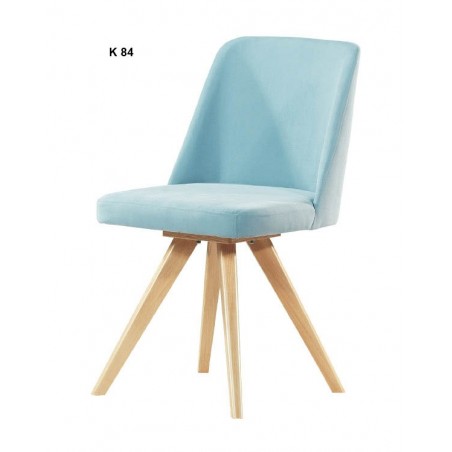 Τραπεζαρίας καρέκλα με επένδυση και ξύλινα πόδια