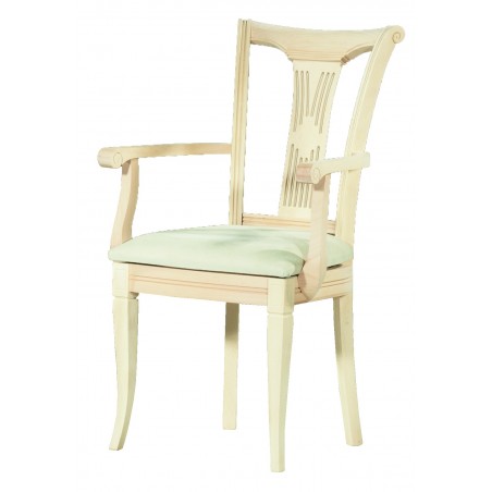 Καρεκλοπολυθρονα κλασική τραπεζαρίας από μασίφ ξύλο