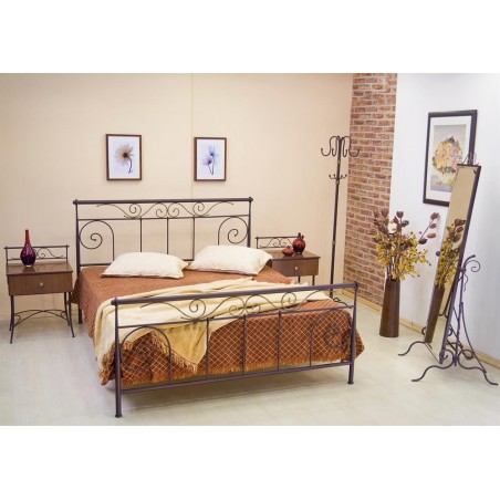 Κρεβάτι μεταλλικό διπλό διαστάσεων 160cm x 200cm με επιλογή χρώματος