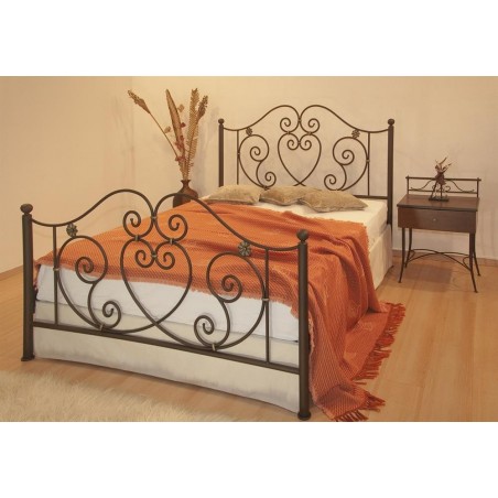 Κρεβάτι μεταλλικό διπλό, διαστάσεων 160cm x 200cm με επιλογή χρώματος