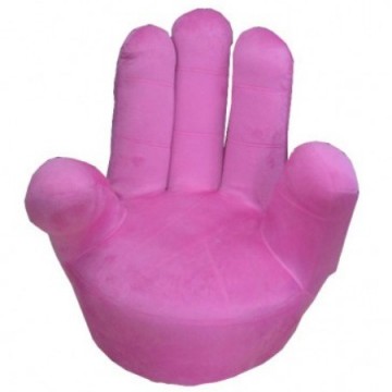 παιδική πολυθρόνα χέρι ροζ
