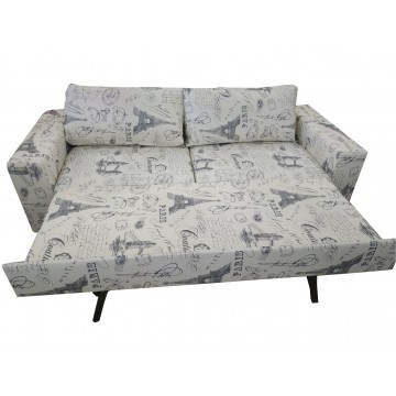 Καναπές κρεβάτι διπλό PARIS  με πλενομενα μαξιλάρια και δυνατότατη αλλαγής διαστάσεων