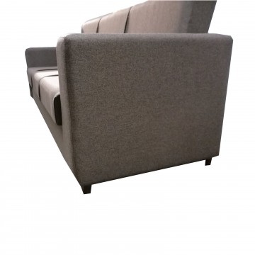 Καναπές κρεβάτι με αποθηκευτικό HERTEN χώρο καφέ χρώμα με δυνατότητα αλλαγής διαστάσεων