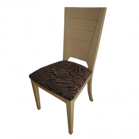 Καρέκλα τραπεζαρίας Κ11 από ξύλο δρυς με ψηλή πλάτη φυσικό χρώμα άβαφη 46x43x98εκ