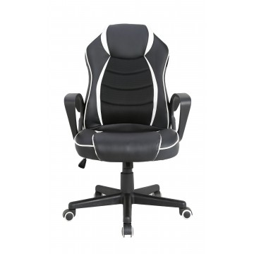 ΚΑΡΕΚΛΑ ΓΡΑΦΕΙΟΥ GAMING ΜΑΥΡΟ ΑΣΠΡΟ