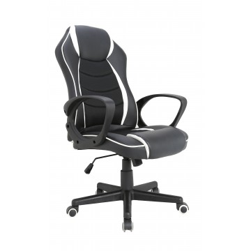 ΚΑΡΕΚΛΑ ΓΡΑΦΕΙΟΥ GAMING ΜΑΥΡΟ ΑΣΠΡΟ