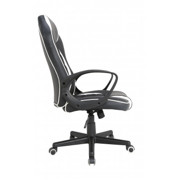 ΚΑΡΕΚΛΑ ΓΡΑΦΕΙΟΥ GAMING ΜΑΥΡΟ ΑΣΠΡΟ