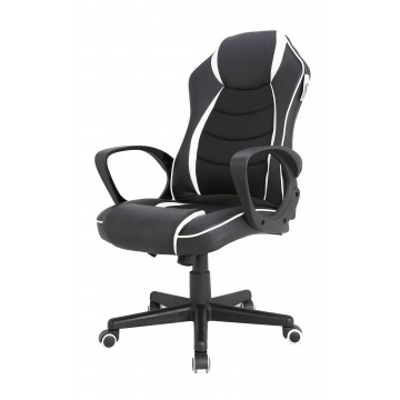 ΚΑΡΕΚΛΑ ΓΡΑΦΕΙΟΥ GAMING ΜΑΥΡΟ ΑΣΠΡΟ