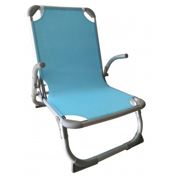 καρεκλάκι-πολυθρόνα αλουμινίου παραλίας