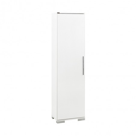 Ντουλάπα στήλη μπάνιου κουζίνας λευκή MDL-12-BY-1 με 5 ράφια 45x32x169εκ