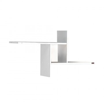 Ράφι τοίχου πολυμορφικο λευκό 100x18x50 εκ