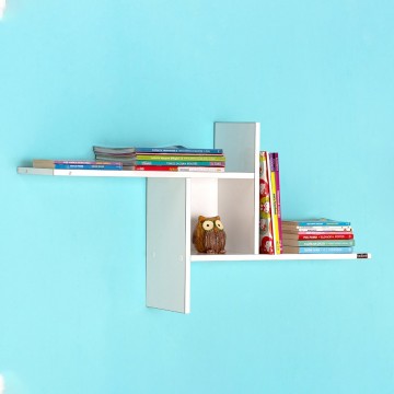 Ράφι τοίχου πολυμορφικο λευκό 100x18x50 εκ