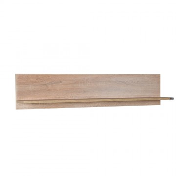 Ράφι τοίχου με πλάτη φυσικό sonoma 120x20x25 εκ