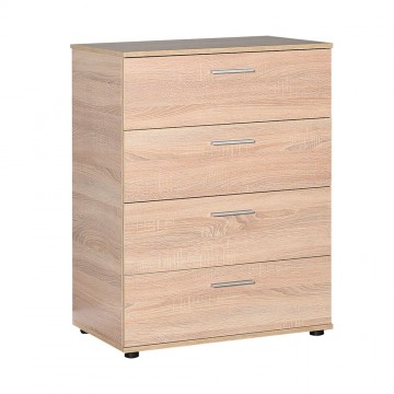 Συρταριερα με 4 συρτάρια βαθιά φυσικό sonoma 73x44x96 εκ
