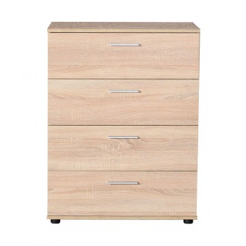 Συρταριερα με 4 συρτάρια βαθιά φυσικό sonoma 73x44x96 εκ