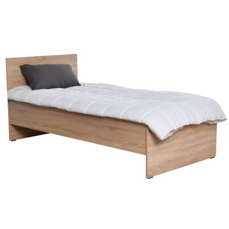 Κρεβάτι μονό CLEVER TOO 90x190εκ. sonoma φυσικό χρώμα με βάση στήριξης για το στρώμα