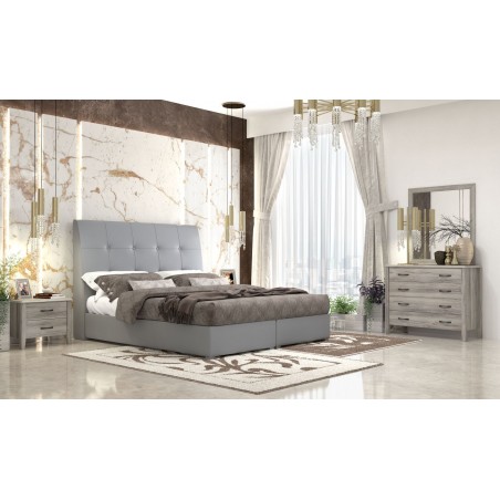 ΚΡΕΒΑΤΙ ΥΠΕΡΔΙΠΛΟ 160Χ200 ΣΕ ΧΡΩΜΑ ΓΚΡΙ ΤΕΧΝΟΔΕΡΜΑ Νο60 ΜΕ ΑΠΟΘΗΚΕΥΤΙΚΟ ΧΩΡΟ ΚΑΙ ΜΗΧΑΝΙΣΜΟ