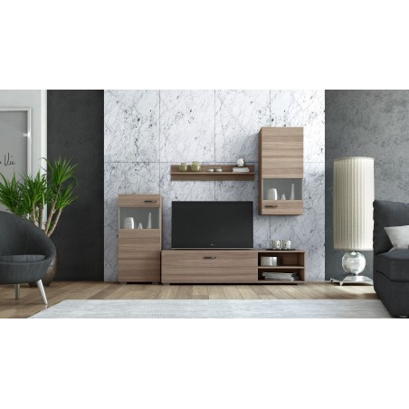 ΣΥΝΘΕΤΟ 4τμχ Νο17 ΧΡΩΜΑΤΟΣ ΜΟΚΑ ΤΟ ΕΠΙΠΛΟ TV 150*40*36ΕΚ., 2 ΒΙΤΡΙΝΕΣ 45*30*93ΕΚ., ΡΑΦΙ ΤΟΙΧΟΥ 90*15*20ΕΚ.