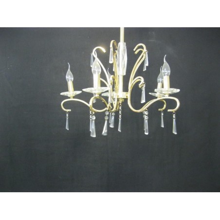 φωτιστικό κρεμαστό χρυσός πολυέλεος