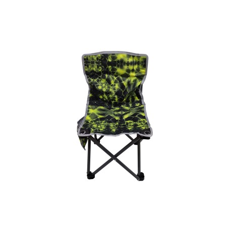 Καρέκλα πτυσσόμενη ψαρά με θήκη βοηθητική πράσινη παραλλαγής μεταλλική σε θήκη μεταφοράς 35x34x60εκ