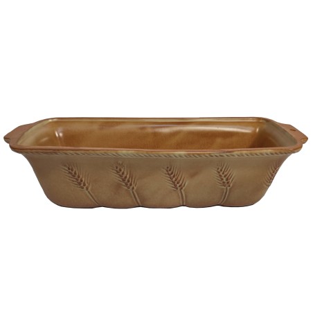 Φόρμα μακρόστενη πήλινη για κέικ και ψωμί 34*34*9εκ.