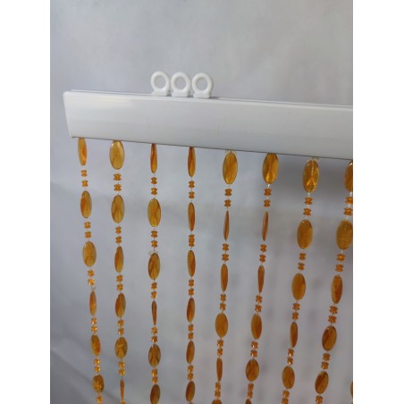 Κουρτίνα Πόρτας Χάντρα 100x220cm  κρυσταλλική μελί 40 σειρών