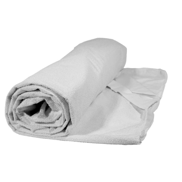 Επίστρωμα polycotton με τέσσερα λάστιχα πάχους 3 εκ για ημιδιπλα στρωματά από 110εκ έως 120μ