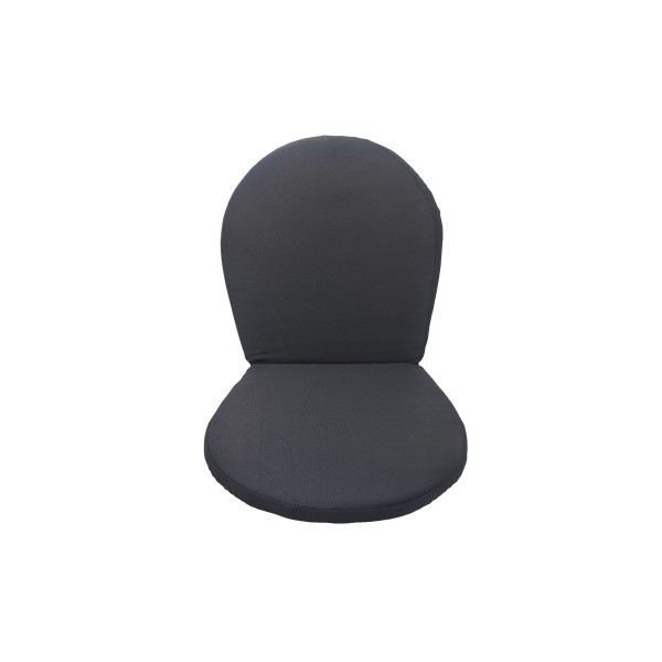 Μαξιλάρι για μεταλλική καρέκλα μαύρο αδιάβροχο πλυνομενο με θήκη 5εκ πάχος 45x85x5εκ