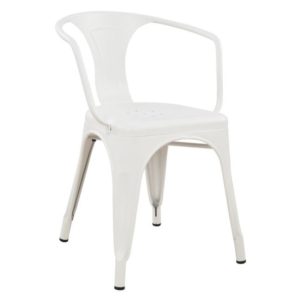 ΠΟΛΥΘΡΟΝΑ ΜΕΤΑΛΛΙΚΗ HM0019.21 MELITA ΣΕ ΧΡΩΜΑ MILK WHITE 51x46,5x71 cm