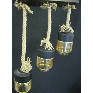 Φωτιστικό με σχοινί 3φωτο...