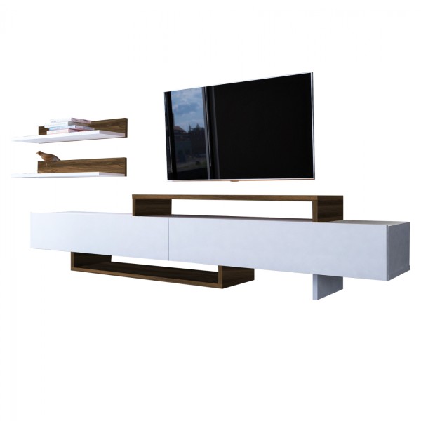 ΣΥΝΘΕΤΟ ΤΗΛΕΟΡΑΣΗΣ ΚΑΡΥΔΙ -ΛΕΥΚΟ 180x40x35,6 εκ.HM8909.02