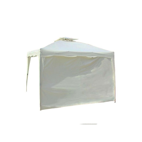 Πλαϊνό χώρισμα για κιόσκι λευκό χρώμα από ύφασμα 210D oxford αδιάβροχο για κιόσκια 3x3,3x2x3m ύψος