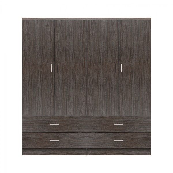 ΣΕΤ 2 ΤΜΧ ΝΤΟΥΛΑΠΑ 4ΦΥΛΛΗ ΜΕ 4 ΣΥΡΤΑΡΙΑ ZEBRANO 160X42X181 HM11349.01
