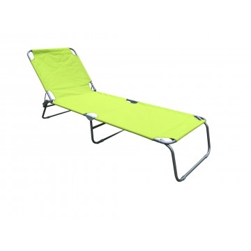 πτυσσόμενη ξαπλώστρα με αδιάβροχο λαχανι πανί