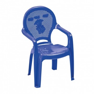 Πλαστική παιδική πολυθρόνα μπλε με σχέδιο