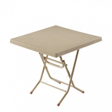 Τραπέζι πλαστικό τετράγωνο πολυπροπυλενίου με μεταλλικα ποδια πτυσσομενο