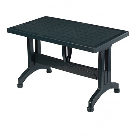 τραπέζι πλαστικό με κεντρικό δοκό στήριξης για περισσότερη σταθερότητα διαστάσεων 120cm*70cm σε χρώμα πράσινο