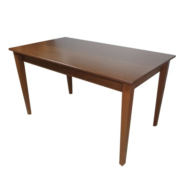Τραπέζι Τ150 επεκτεινόμενο 150εκ/20x90x78εκ από ξύλο οξιάς χρώματος καρυδιά ανοιχτό