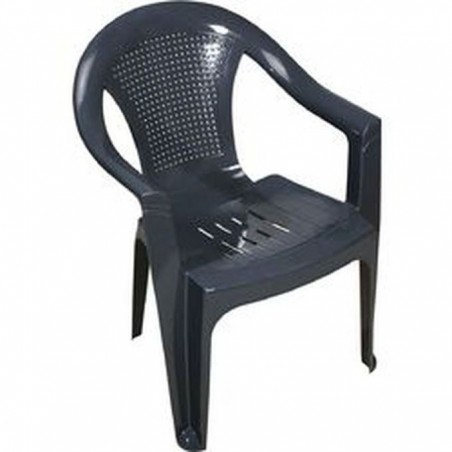 πλαστική καρέκλα με μπράτσα γκρι για εκδηλώσεις 58εκ X 58εκ Χ Υ79εκ