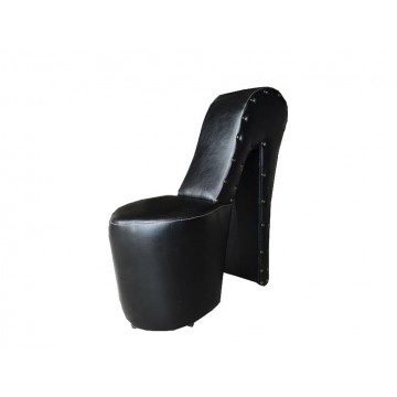 Πουφ κάθισμα γόβα από μαύρο...
