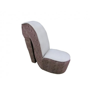 Πουφ κάθισμα γόβα με λευκό...