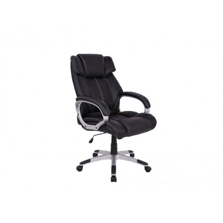 Πολυθρόνα γραφείου διευθυντού General1 με ανατομικό κάθισμα μαύρο PU 69x76x119εκ