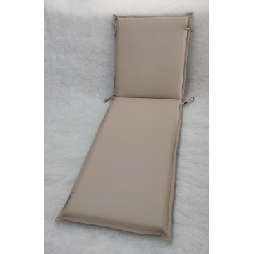 Μαξιλάρι για ξυλινη ξαπλώστρα 8εκ από αδιάβροχο υφασμα 200gr polyester σε χρώμα μπεζ της άμμου