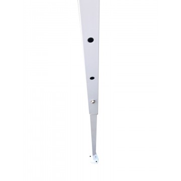 Κιόσκι πτυσσόμενο τετραγωνο με λευκό μεταλλικό σκελετό και λευκο ύφασμα  3mx3m