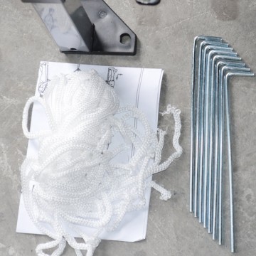 Κιόσκι πτυσσόμενο 3mx3m με λευκό μεταλλικό σκελετό και λευκο ύφασμα αδιαβροχο 260gr