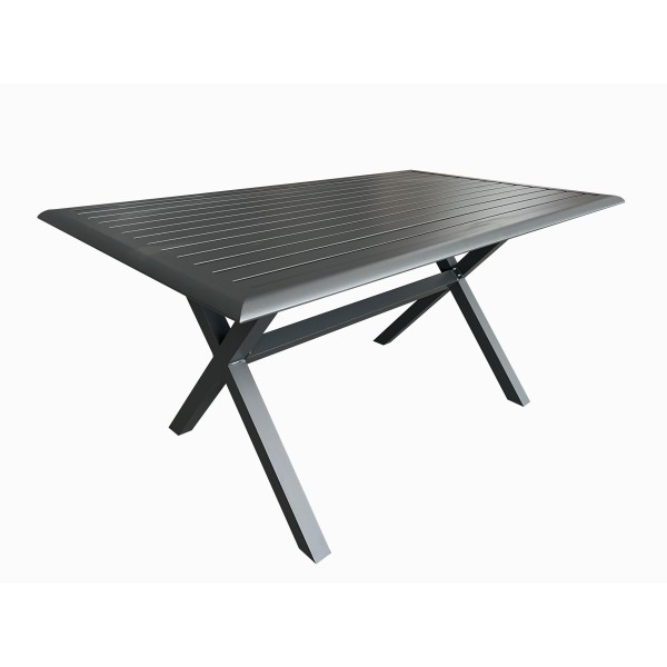 Τραπέζι εξωτερικού χώρου από αλουμίνιο σε ανθρακί χρώμα HYT-0148 150x90x72εκ